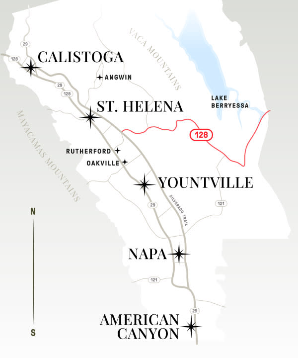 Basic Map of Napa